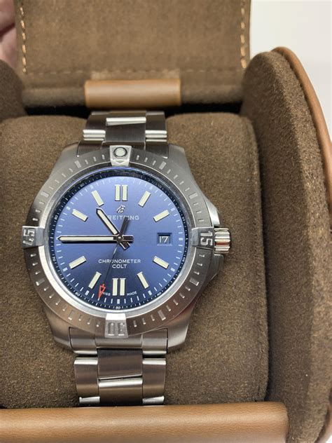 breitling colt automatic value|breitling colt automatic 44mm blue.